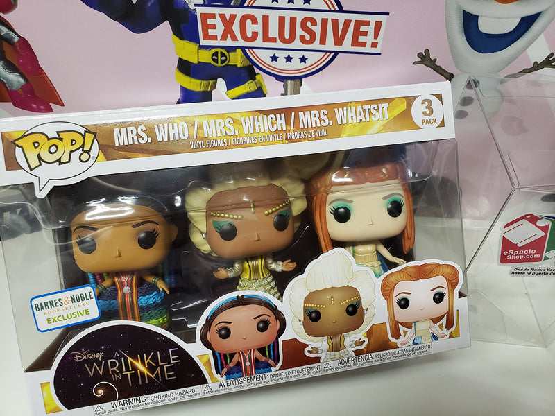 Funko Pop! Disney: A Wrinkle in Time - Mrs. Who, Mrs. Which & Mrs. Whatsit Vinyl Figures 3-Pack