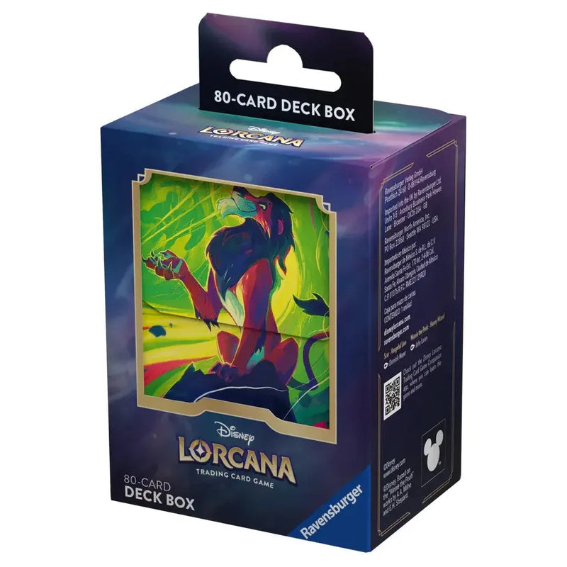 Disney Lorcana TCG: Azurite Sea Set 6 Deck Box - Scar