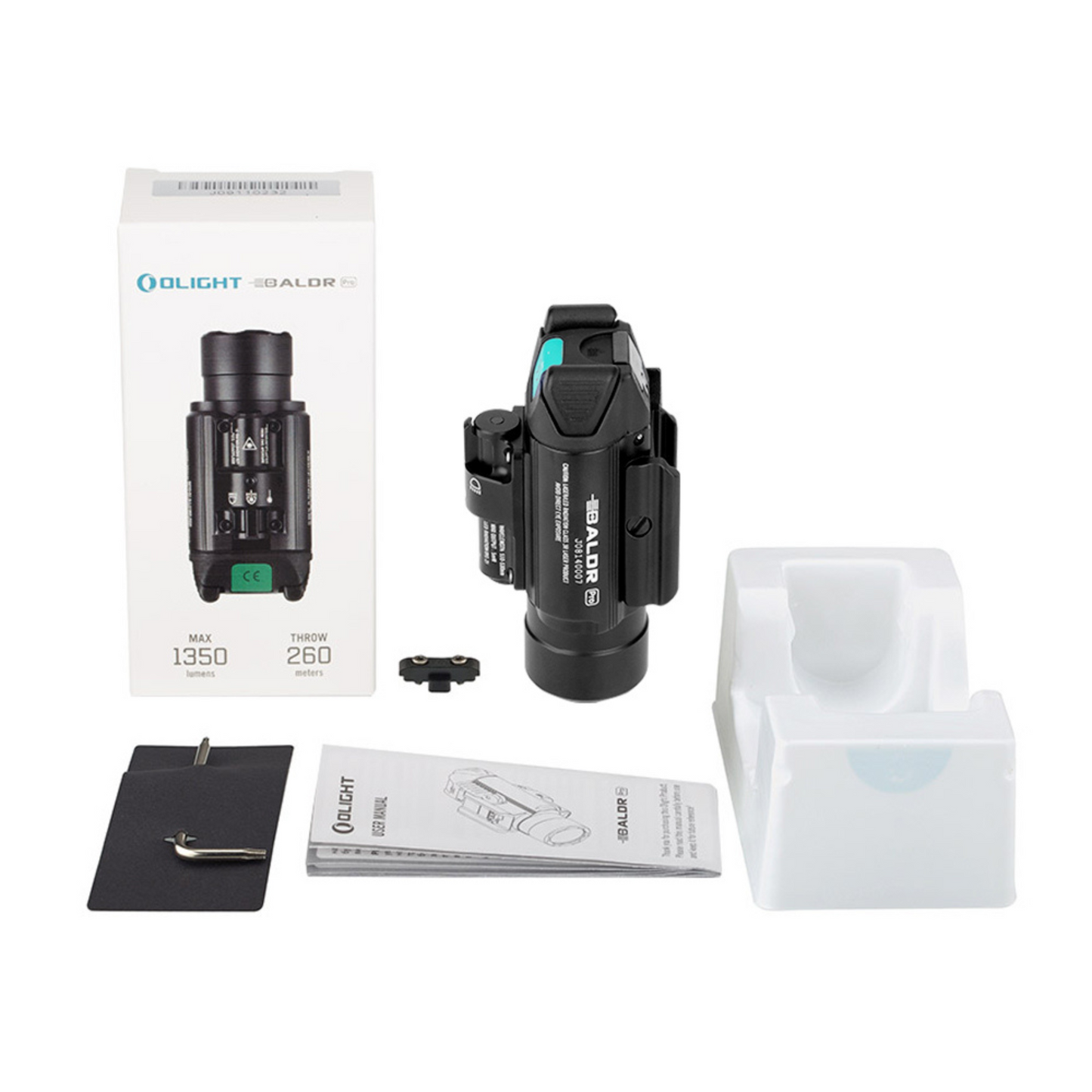 
                  
                    مصباح يدوي تكتيكي من Olight Baldr Pro ومجموعة ليزر أخضر 1350 لومن
                  
                