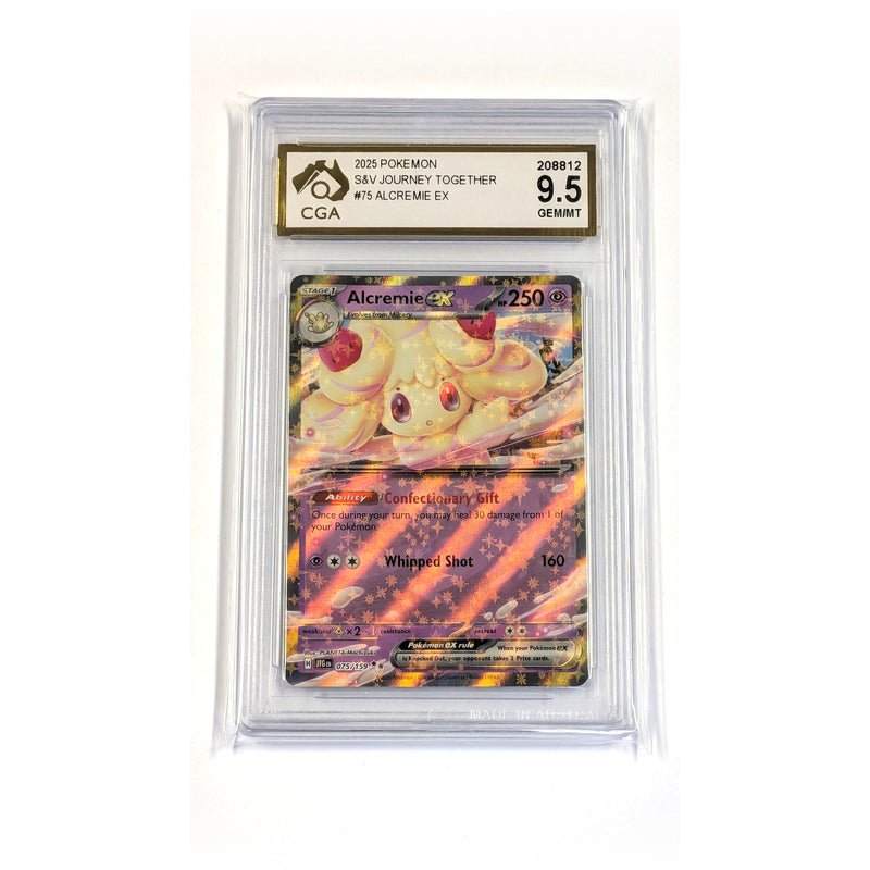 CGA Graded Pokemon SV09: Journey Together #075 Alcremie ex - Graded