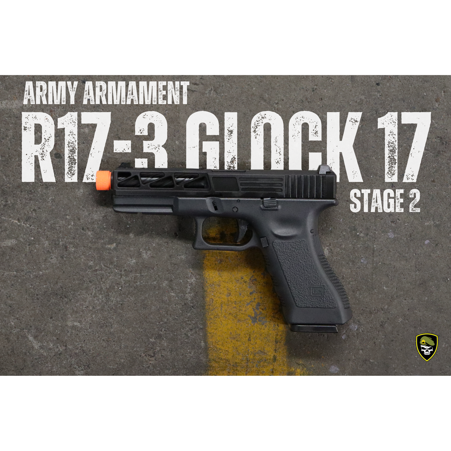 
                  
                    مسدس الجيش R17-3 المرحلة 2 G 17 GBB CUSTOM SLIDE Gel Blaster
                  
                