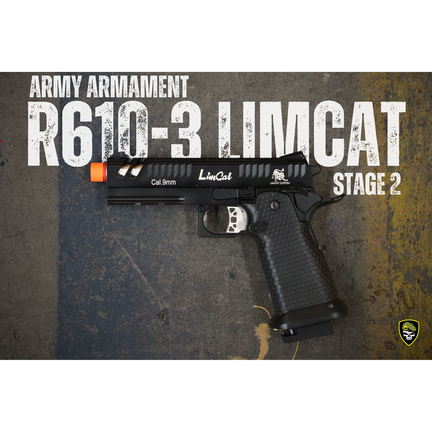 
                  
                    Army Armament Stage 2 R610-3 Limcat  4.3 GBB Pistol Gel Blaster
                  
                