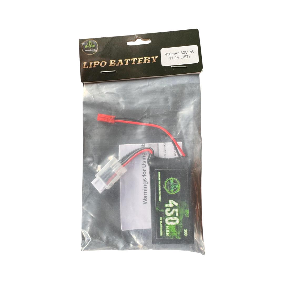 
                  
                    Atomic Energy - 11.1v Lipo Battery 450mAh 30c 3s
                  
                