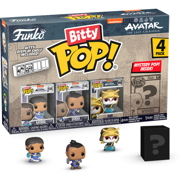 Avatar: The Last Airbender - Katara, Sokka, Suki & Mystery Bitty Series 04 Pop! Vinyl Figure 4-Pack