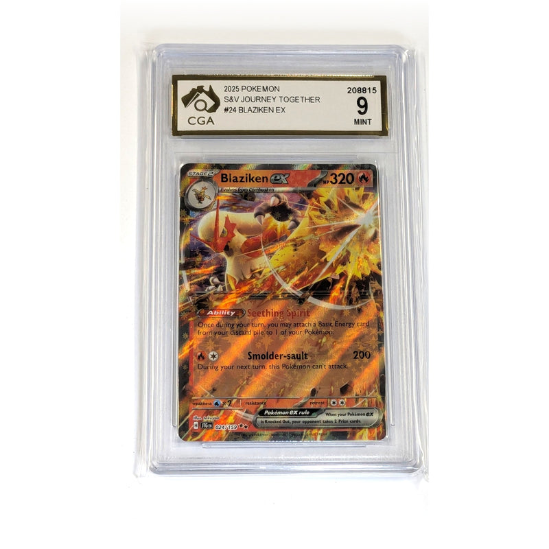 CGA Graded Pokemon S&V Journey Together  #24 Blaziken ex (Holo) - Graded 9