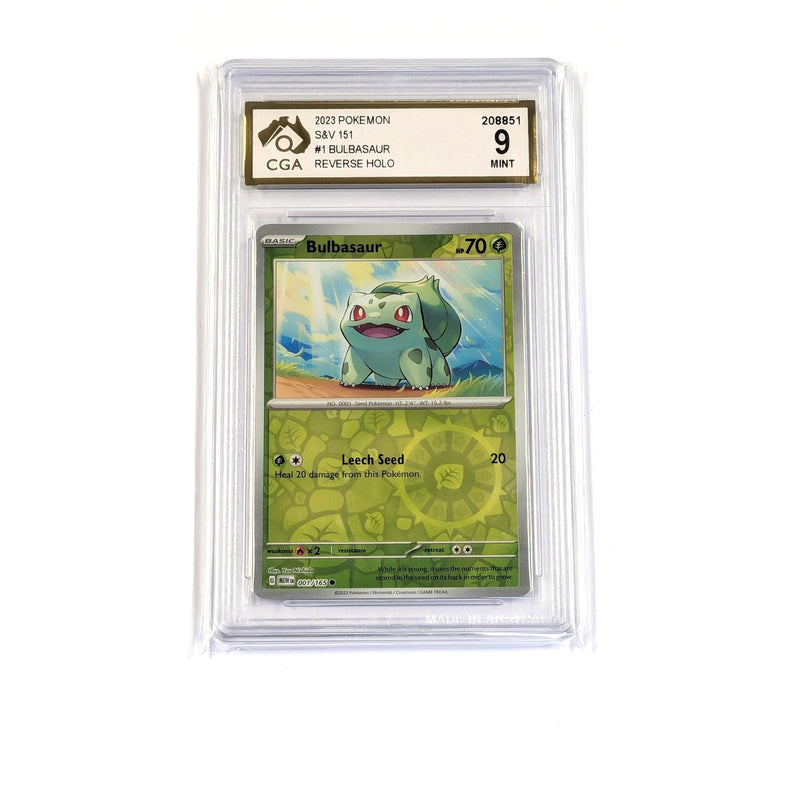 CGA Graded Pokemon SV03.5: Scarlet & Violet 151 #001 Bulbasaur - Graded