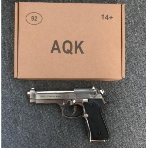 
                  
                    AQK Beretta 92 Manual Gel Blaster Pistol- Silver Manba
                  
                