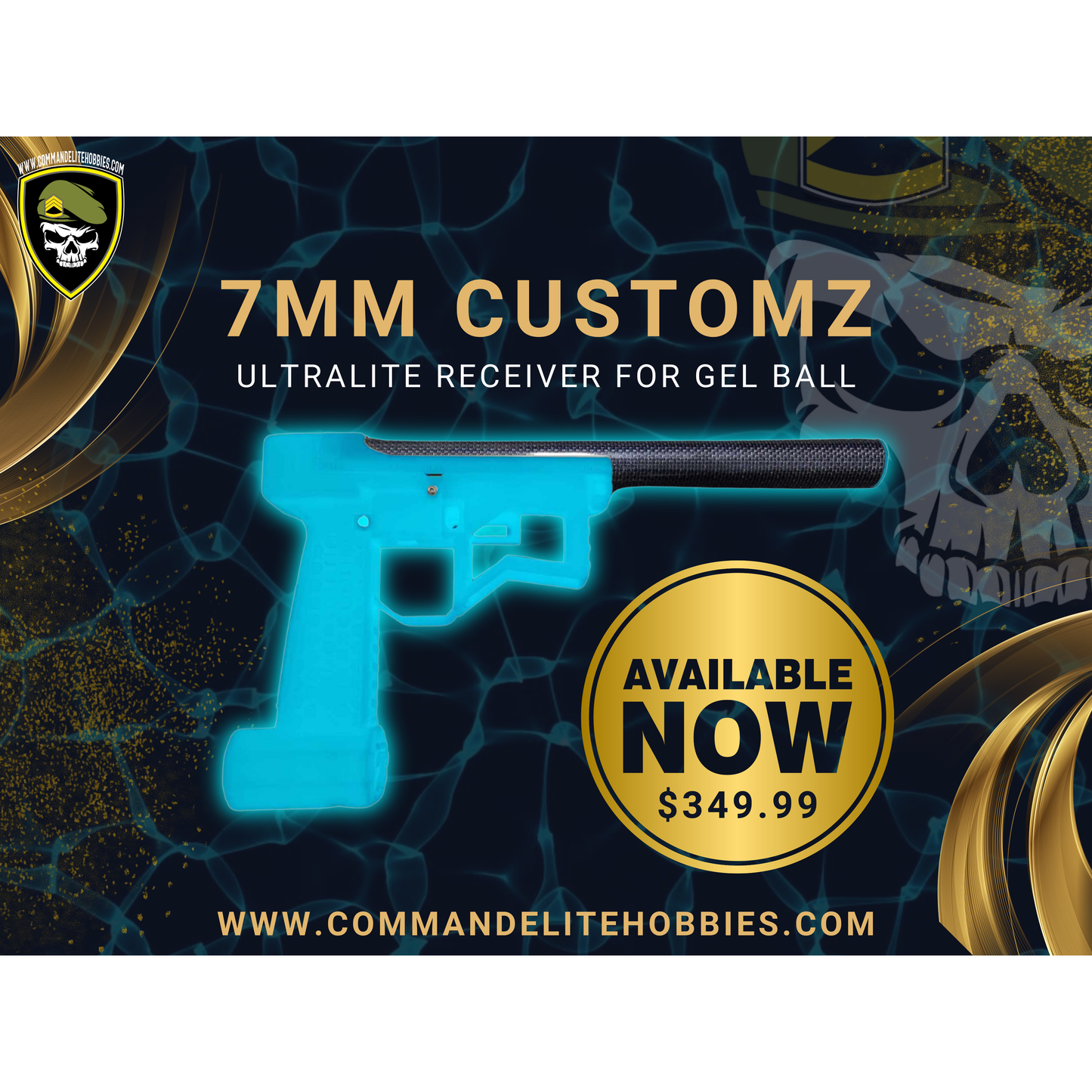 
                  
                    جهاز استقبال جل بلاستر من Customz Ultralite مقاس 7 مم
                  
                