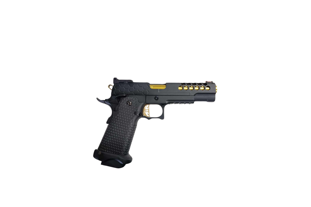 
                  
                    مسدس جل GBB مخصص باللونين الأسود والذهبي
                  
                