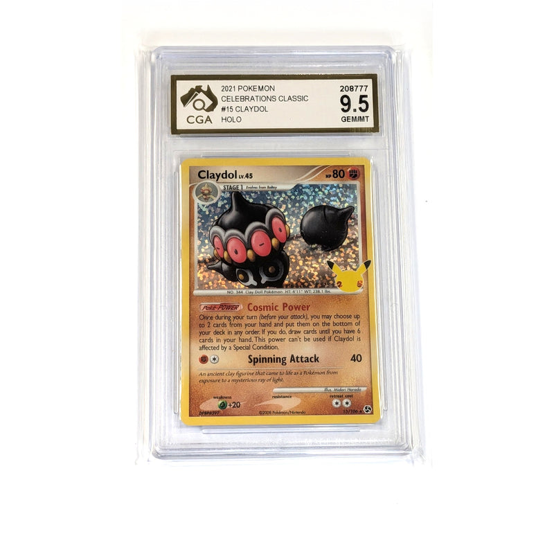 CGA Graded Pokemon Celebrations  #15 Claydol - Graded 9.5