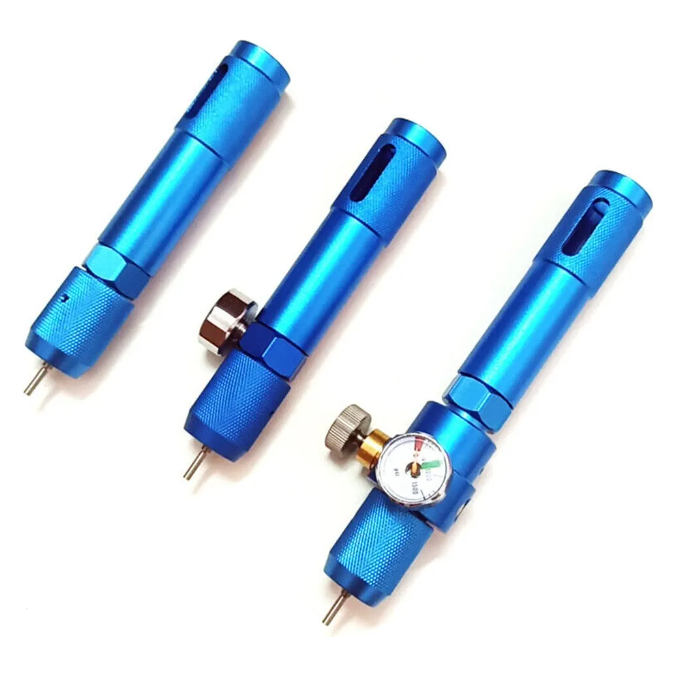 12g CO2/Green Gas Cartridge With Pressure Guage