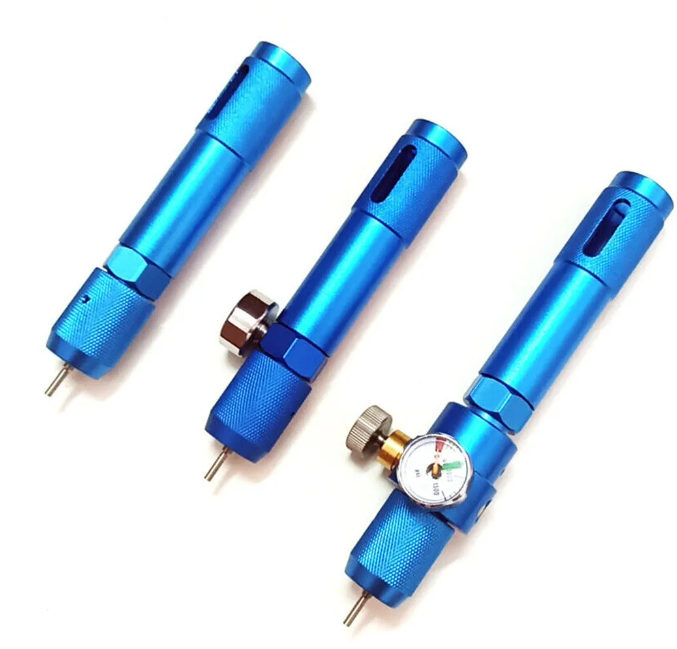 12g CO2/Green Gas Cartridge With Pressure Guage