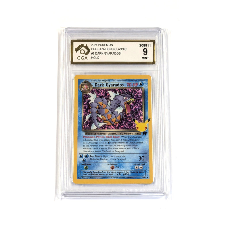 CGA Graded Pokemon Team Rocket (WOTC) #8 Dark Gyarados - Graded