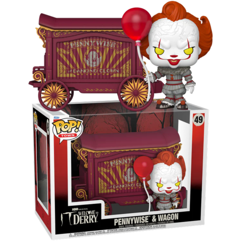 It: Welcome to Derry - Pennywise & Wagon Pop! Town Vinyl Figure