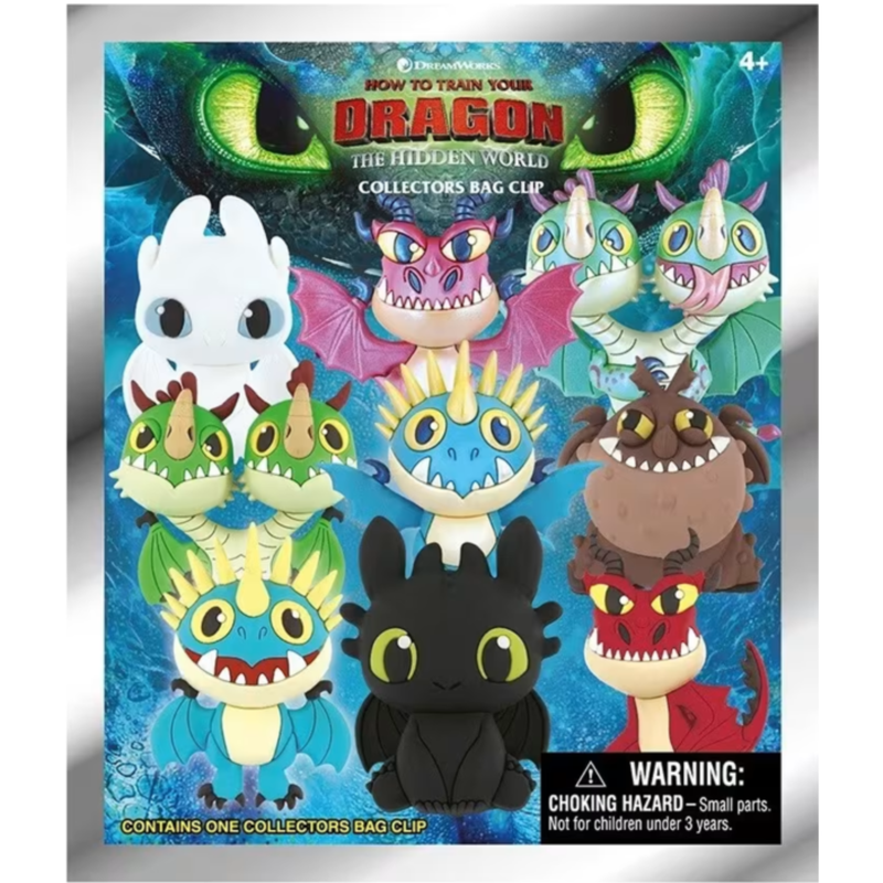 How to Train Your Dragon 3: The Hidden World - 3D Figural Foam Keychain Blind Bag (Single Unit)