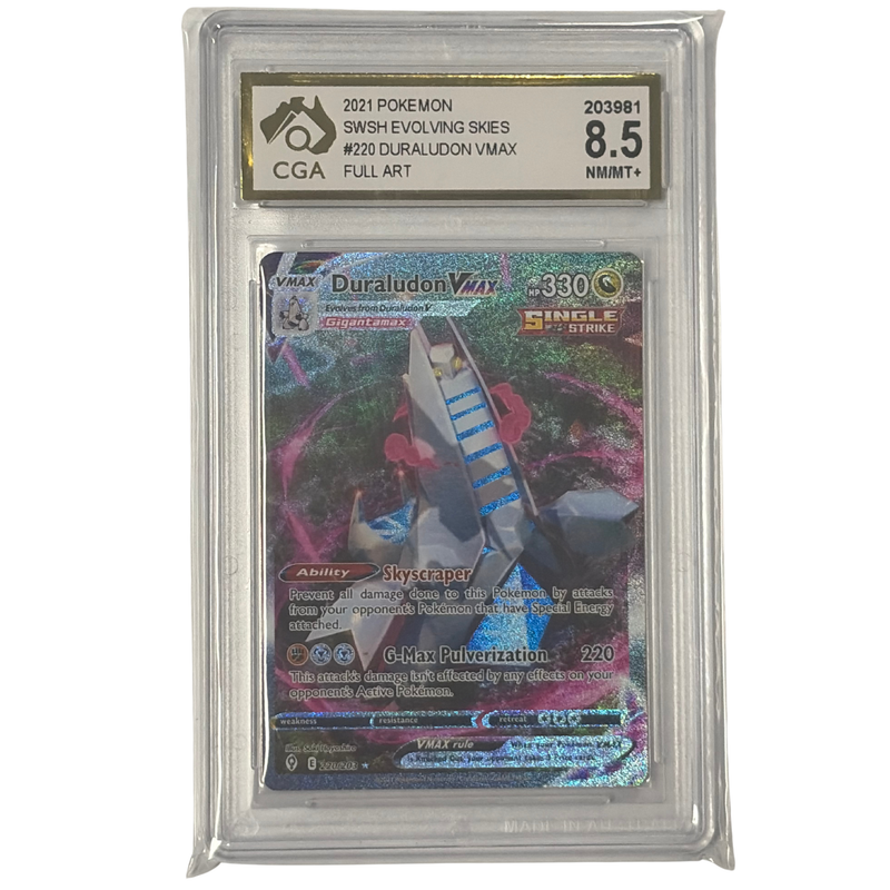 CGA Graded Pokemon Sword & Shield: Evolving Skies #220 Duraludon VMAX - Graded 8.5