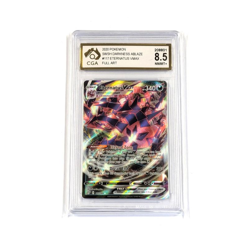 CGA Graded Pokemon SWSH03: Darkness Ablaze #116 Eternatus V - Graded 8.5