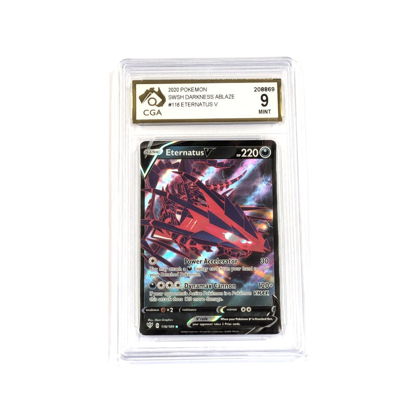 CGA Graded Pokemon SWSH03: Darkness Ablaze #116 Eternatus V - Graded 9
