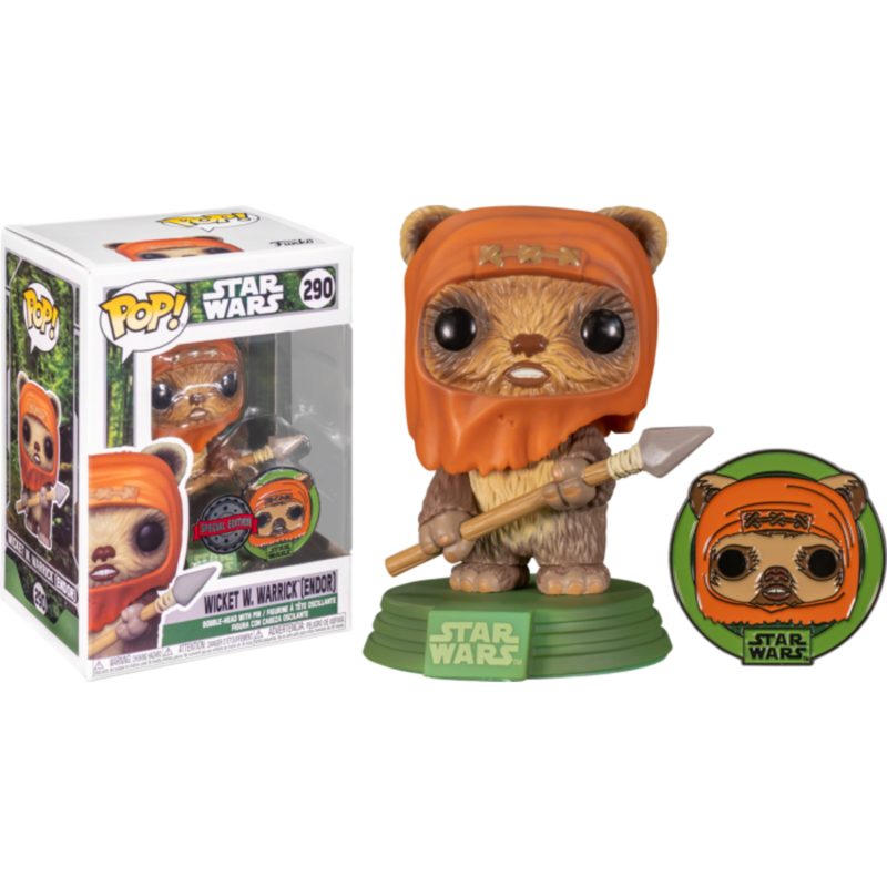 Star Wars: Across the Galaxy - Wicket W. Warrick Endor Pop! Vinyl Figure with Enamel Pin