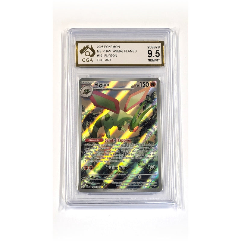 CGA Graded Pokemon ME02: Phantasmal Flames #101 Flygon - Graded 9.5