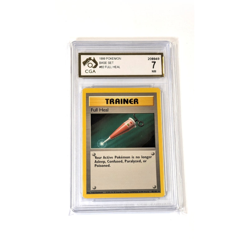 CGA Graded Pokemon Base Set #82 Full Heal - Graded 7
