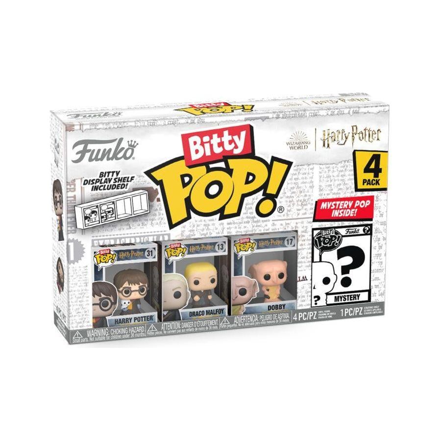 Harry Potter - Harry, Draco & Dobby Bitty Pop! 4-Pack