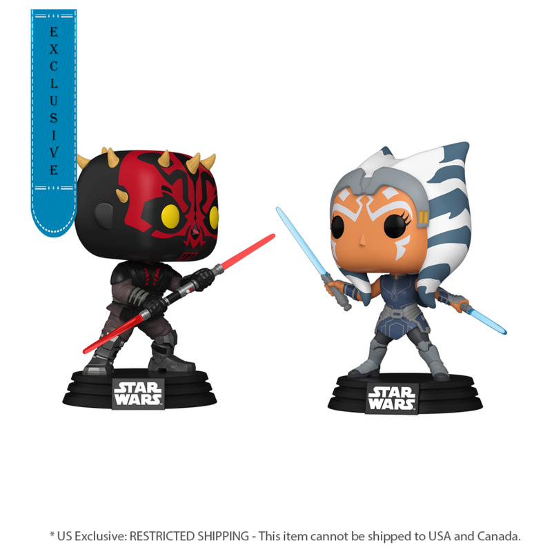 Star Wars: Clone Wars - Darth Maul Vs Ahsoka US Exclusive Pop! 2 Pack [RS]