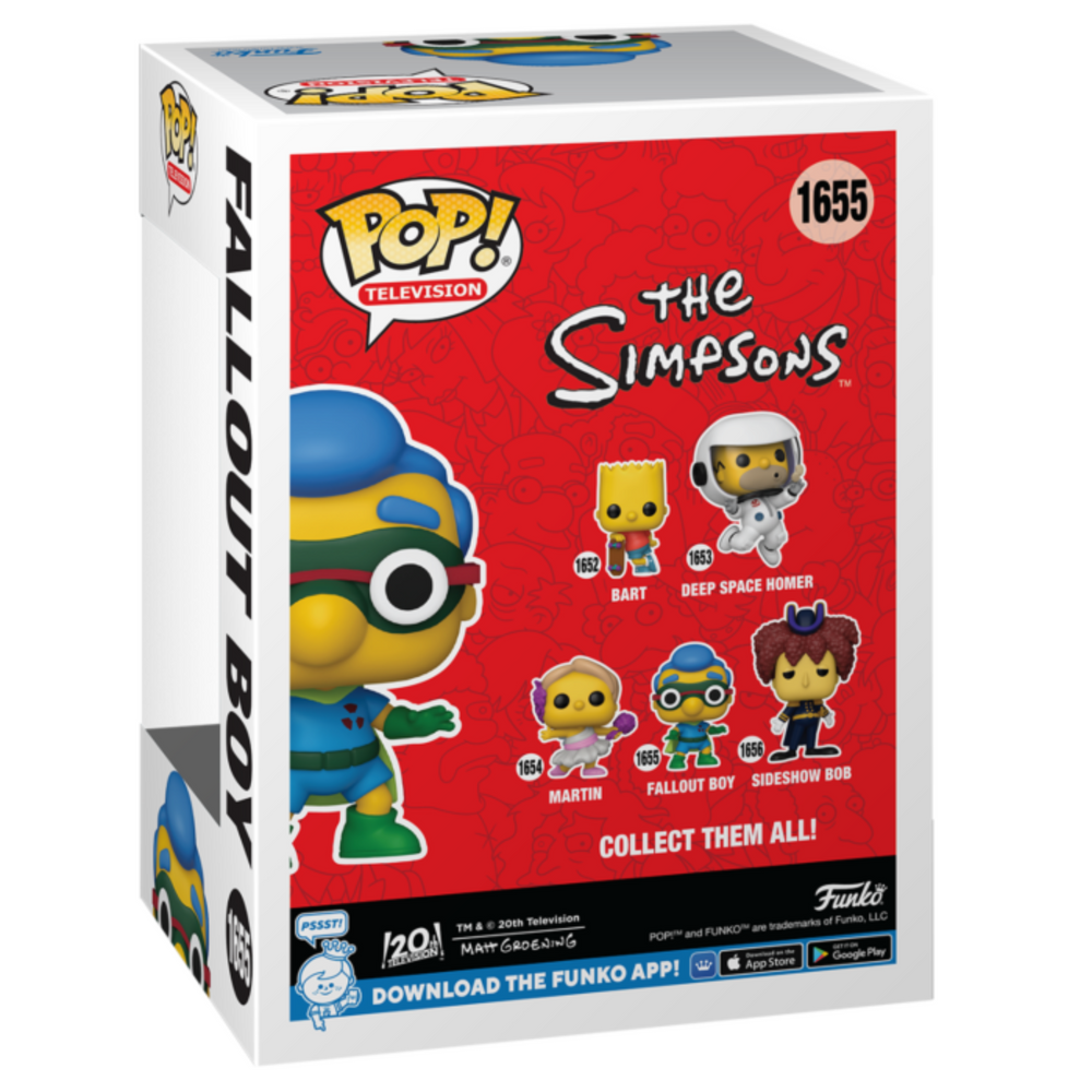 
                  
                    Simpsons - Fallout Boy (Millhouse) Pop! Vinyl Figure
                  
                