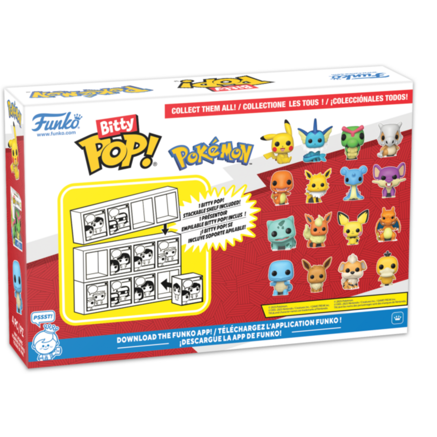 
                  
                    Pokemon - Squirtle, Eevee, Growlithe, & Psyduck Bitty Pop! Vinyl Figure 4-Pack
                  
                