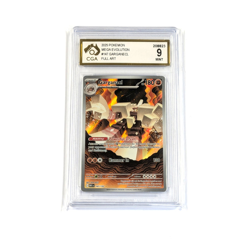 CGA Graded Pokemon ME01: Mega Evolution #147 Garganacl - Graded