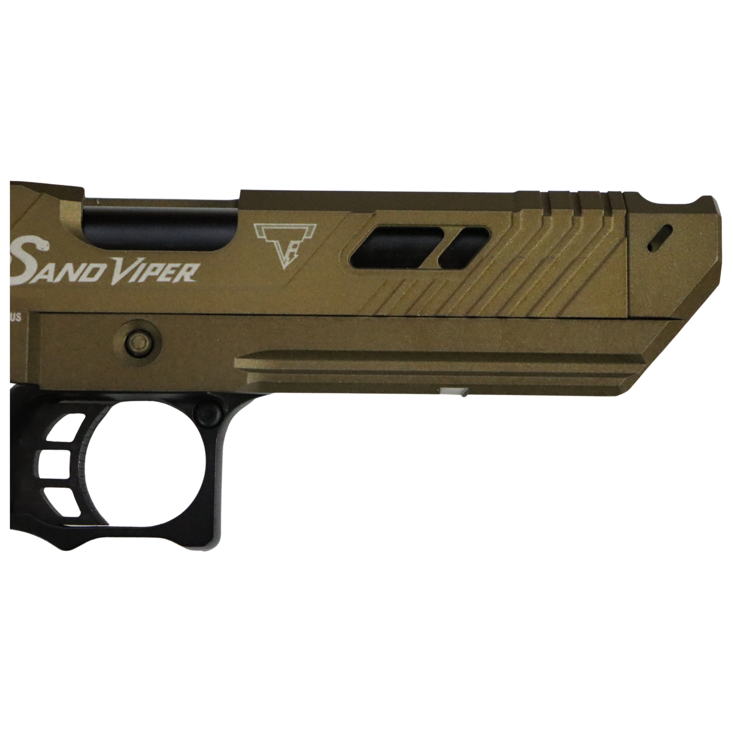 
                  
                    GOLDEN EAGLE 2011 TTI SAND VIPER GREEN GAS POWERED GEL BLASTER
                  
                