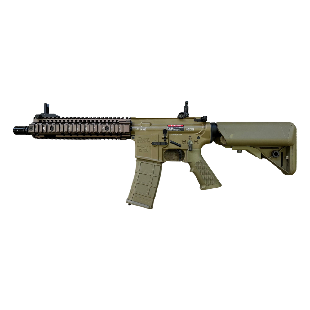 GOLDEN EAGLE MC6593MT MK18 MOD1 FULL METAL GEL BLASTER GREEN POWERED BLOWBACK RIFLE