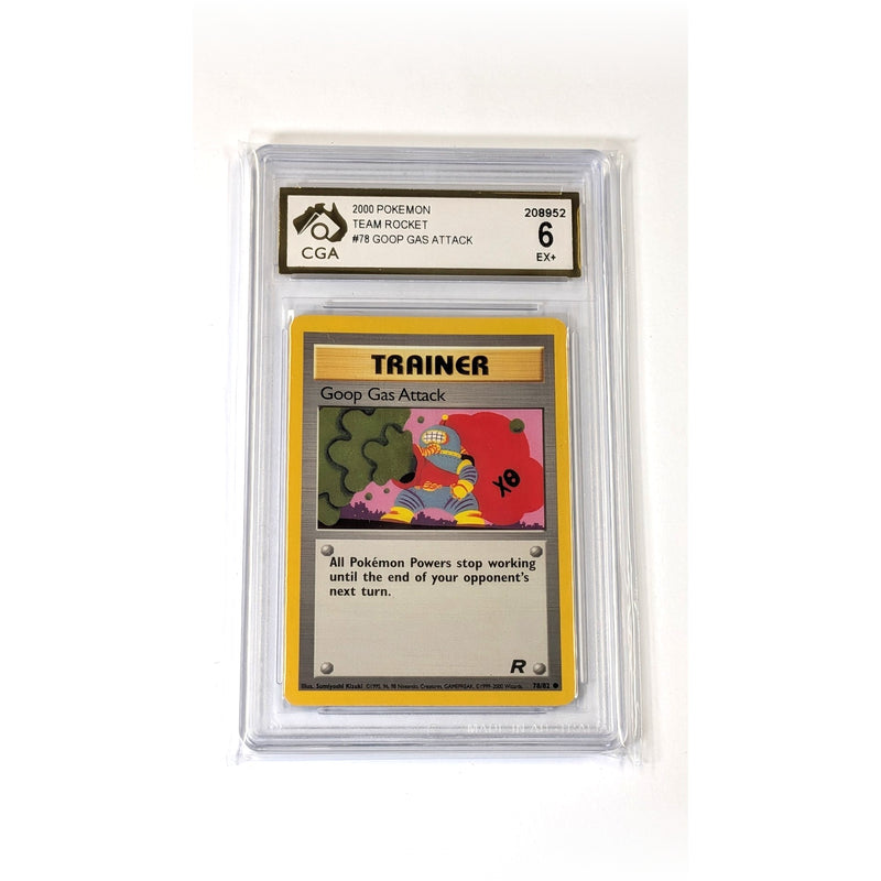 CGA Graded Pokemon Team Rocket #78 Goop Gas Attack - Graded 6