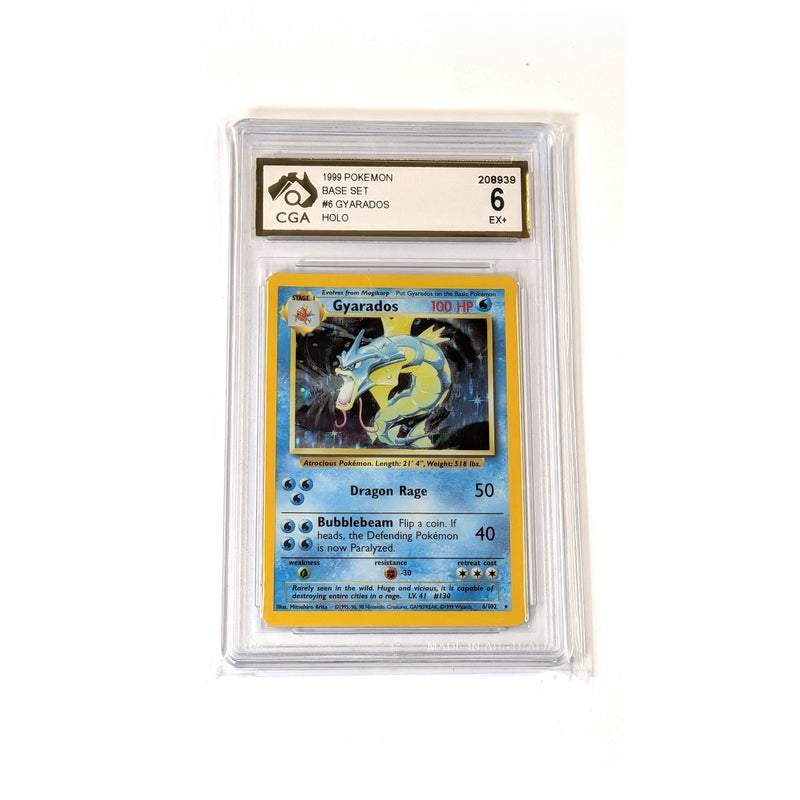CGA Graded Pokemon Base Set (Unlimited) #6 Gyarados - Graded 6