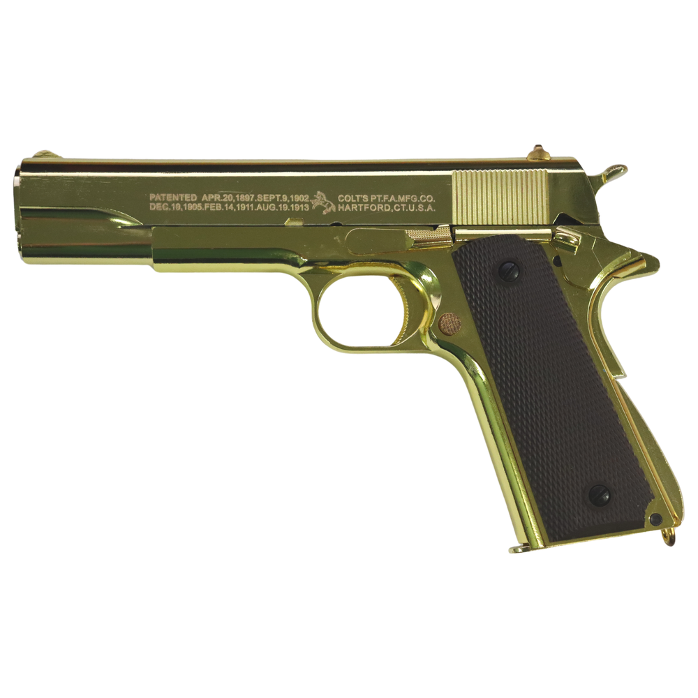 Golden Eagle 1911 3305GD Green Gas Pistol - (Gold)