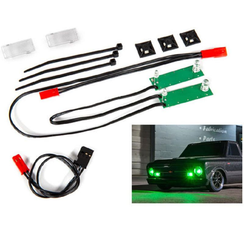 TRAXXAS LED LIGHT SET FRONT COMPLETE (GREEN)