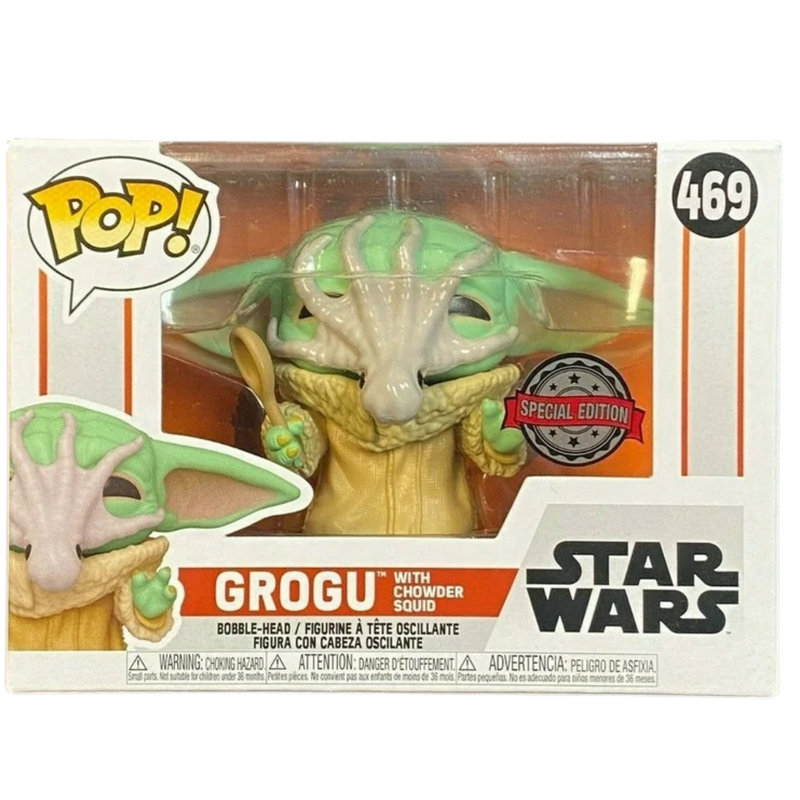 Grogu with Chowder Squid Pop! Vinyl Figure
