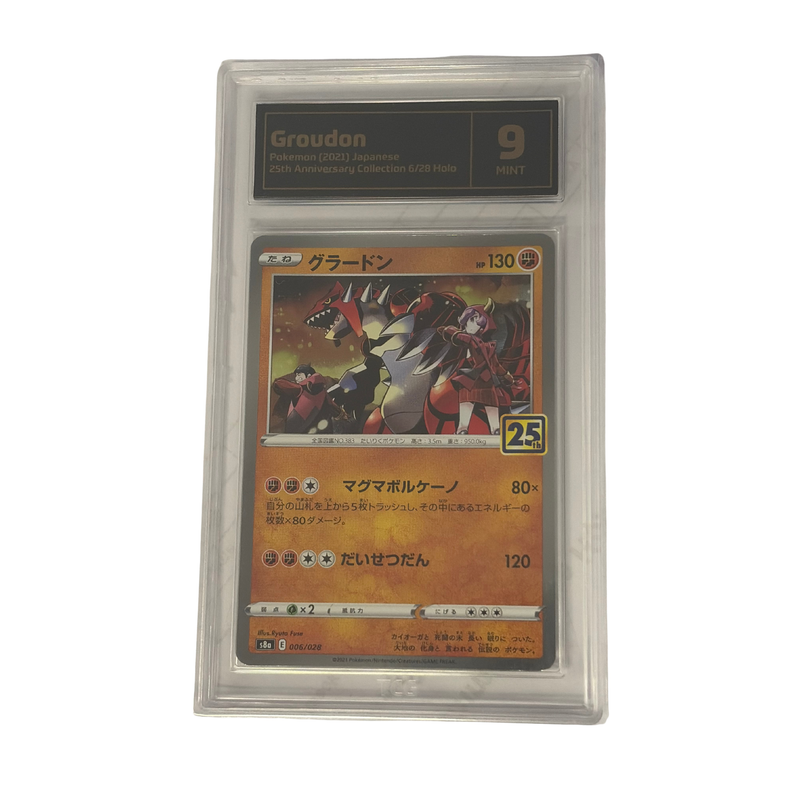 TCG Graded Pokemon Groudon Mint 9