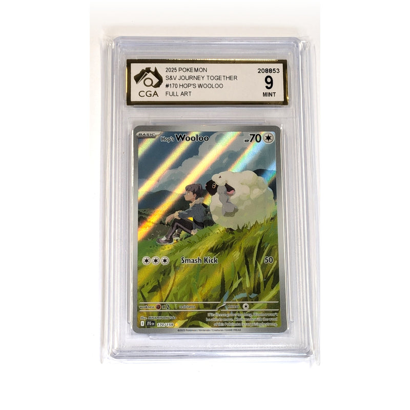 CGA Graded Pokemon: S&V Journey Together #170 Hop's Wooloo: Journey Together - Graded 9