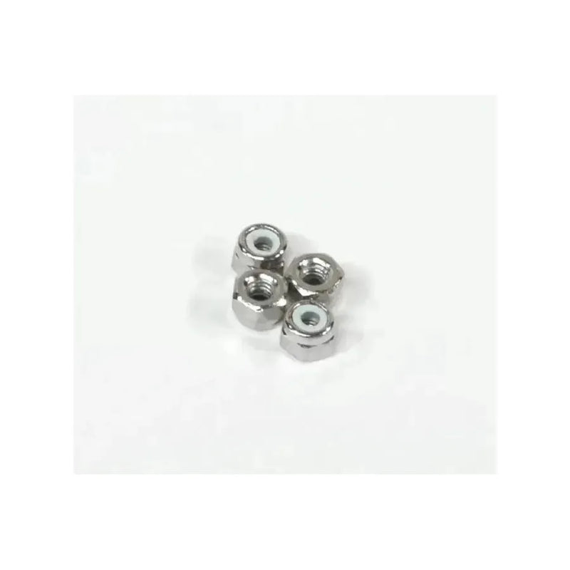 HPI 2.6mm Silver Steel Nyloc Nuts 4Pcs