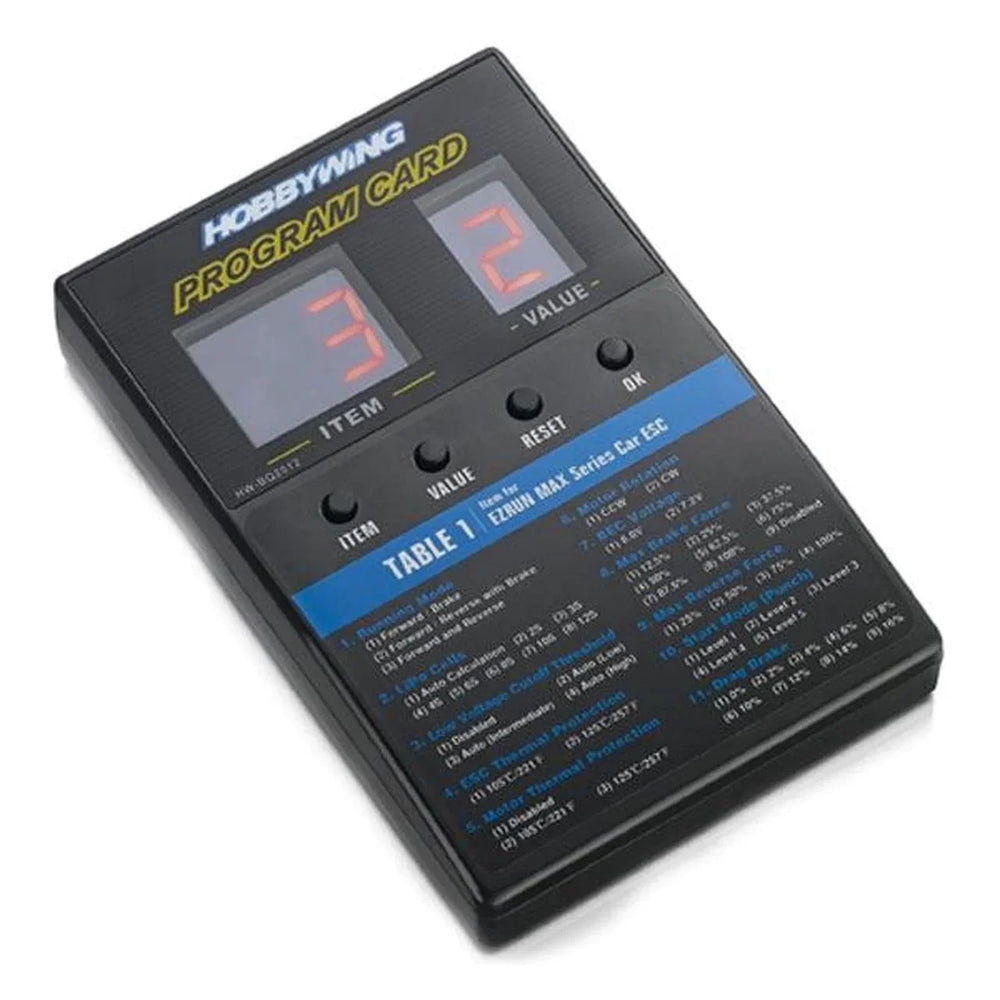 HOBBYWING 30501003 LED PROGRAM CARD-Hobbywing-ProHobbies