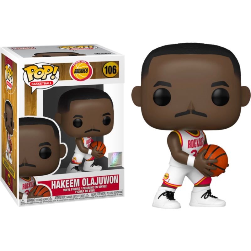 NBA Basketball - Hakeem Olajuwon Houston Rockets Pop! Vinyl Figure