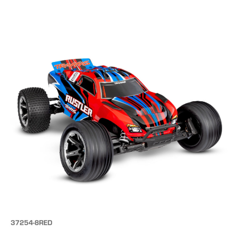 TRAXXAS RUSTLER 2WD HD W/USB-C-RED