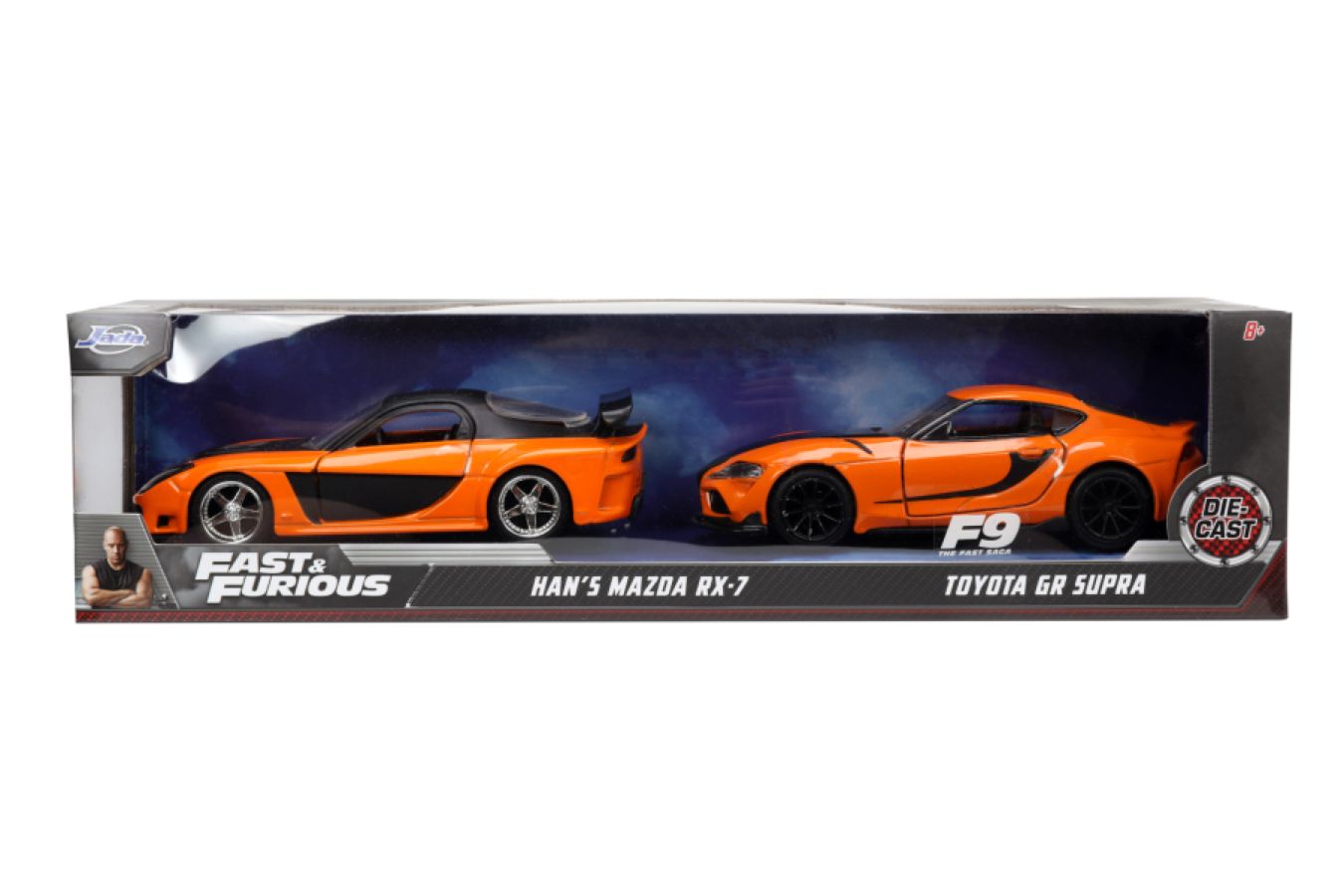 
                  
                    Fast & Furious - Han's Mazda RX-7 & Toyota GR S 1:32 Scale 2-Pack
                  
                