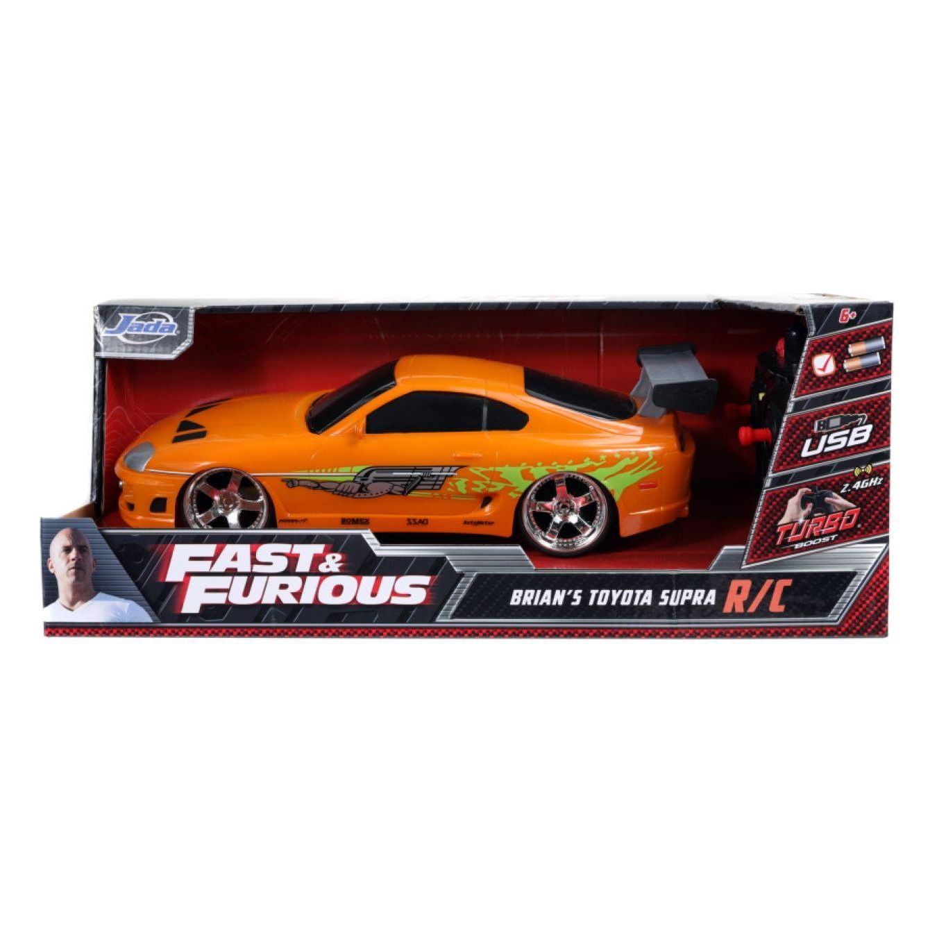 Fast & Furious - 1995 Toyota Supra 1:16 Scale Remote Control Car-Jada Toys-ProHobbies