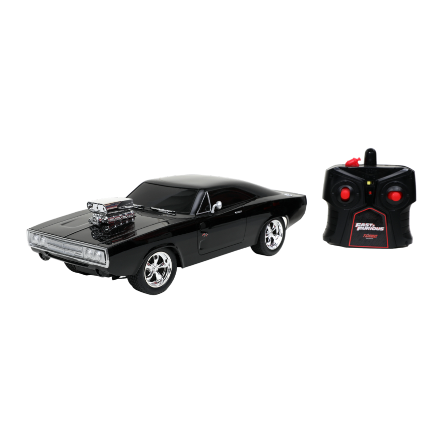 
                  
                    Fast & Furious - Dom's 1970 Dodge Charger R/T 1:16 Scale Remote Control Car
                  
                