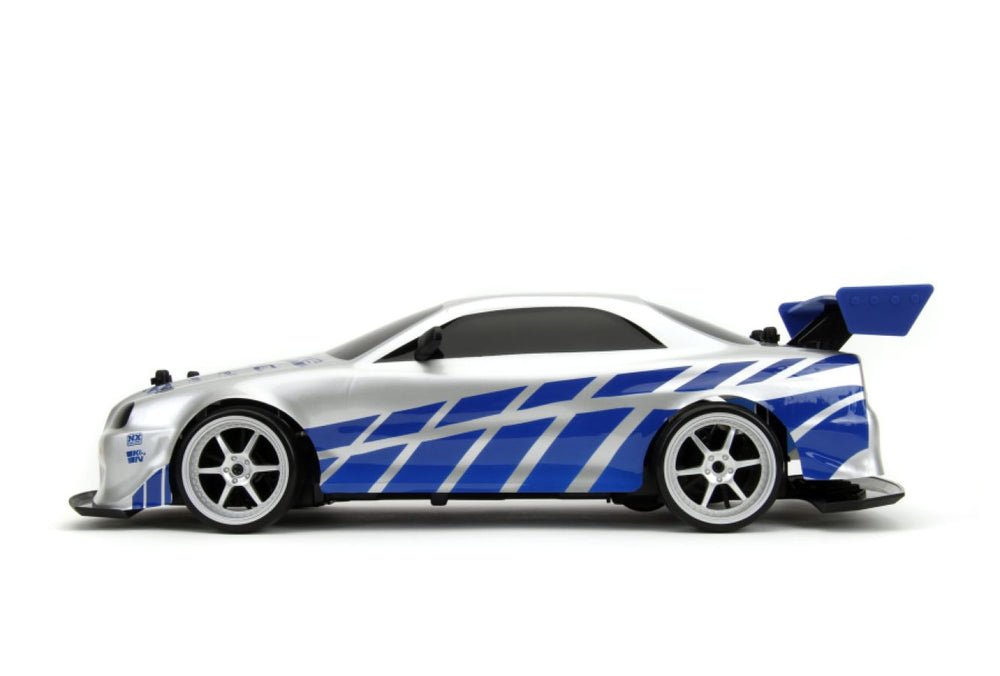 
                  
                    Fast & Furious - 2002 Nissan Skyline GT-R (BNR34) 1:10 Scale Remote Control Car
                  
                