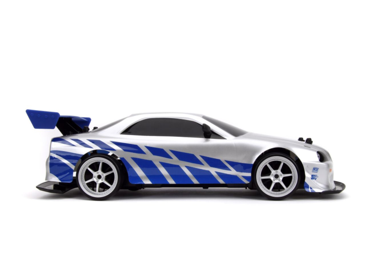 
                  
                    Fast & Furious - 2002 Nissan Skyline GT-R (BNR34) 1:10 Scale Remote Control Car
                  
                