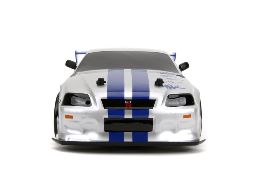 
                  
                    Fast & Furious - 2002 Nissan Skyline GT-R (BNR34) 1:10 Scale Remote Control Car
                  
                
