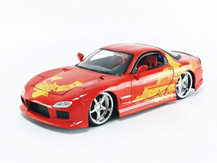 2 Fast 2 Furious - Orange Julius’ 1993 Mazda RX-7 FD 1/24th Scale Die-Cast Vehicle Replica
